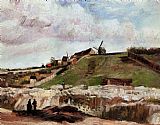 Montmartre the Quarry and Windmills by Vincent van Gogh